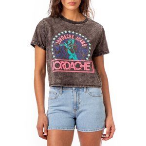 NWT Jordache vintage acid wash crop tee